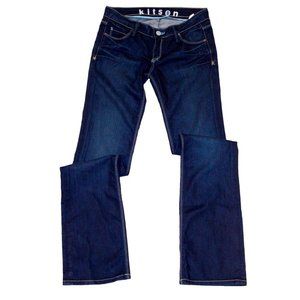 KITSON L.A. Dark Blue NICO Straight Leg ROCK ME  Jeans ( 26 )